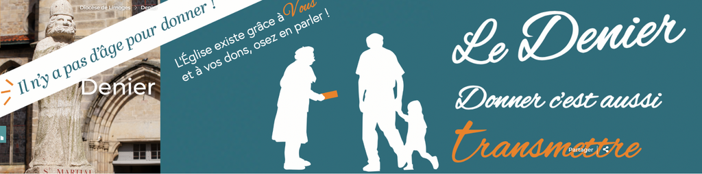 Denier de l'église, je donne