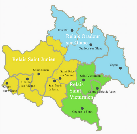 Carte de la Paroisse Saint Amand de Vienne Et Glane